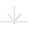 Ekena Millwork Kennewick Architectural Grade PVC Gable Bracket, 84"W x 49"H x 4"D x 4"F, 14/12 Pitch GBP084X49X0404KEN00 - alternate 3